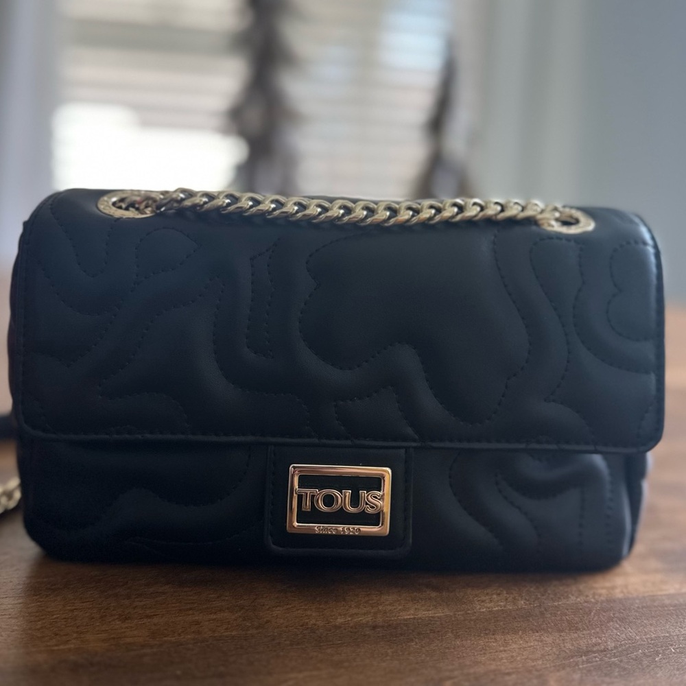 Tous Black Quilted Crossbody Bag